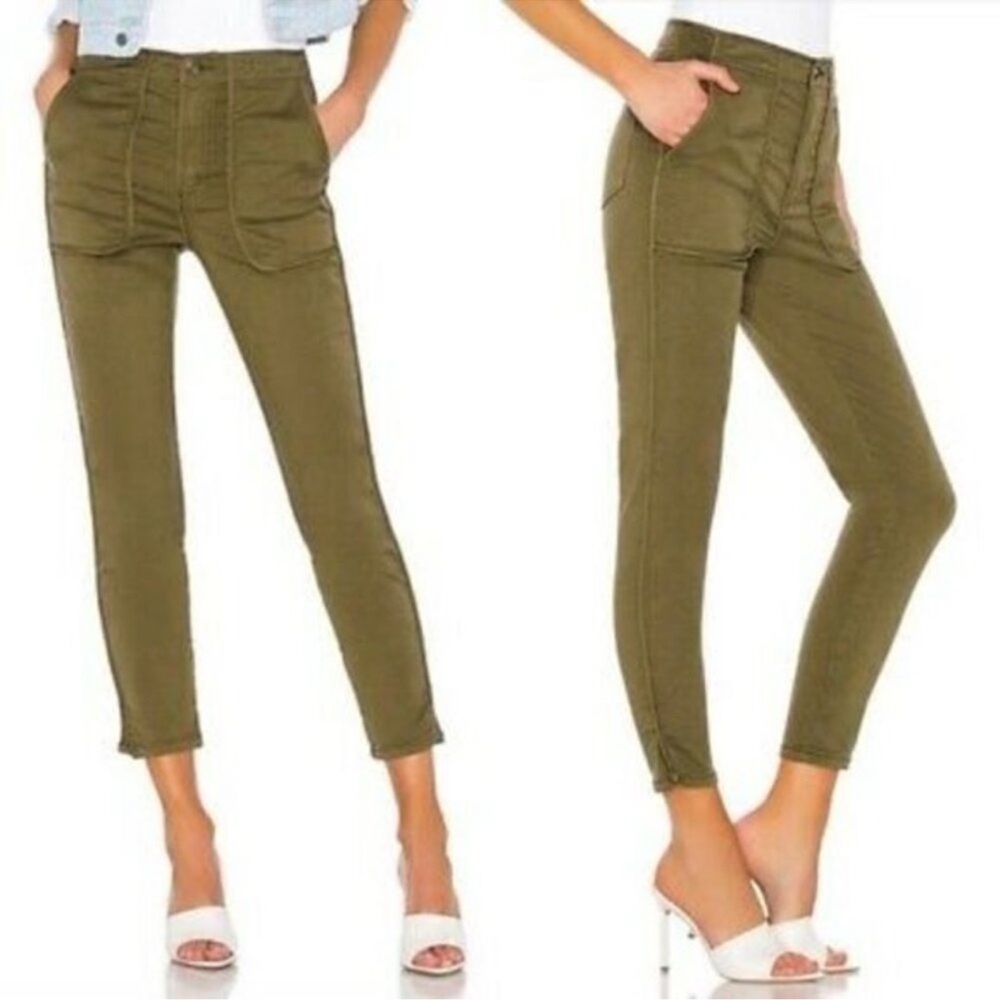 NWT Joie Andira Slim Olive Green Utility Pants Size 26